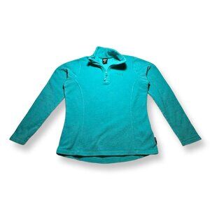 Helly Hansen Fleece 1/4 Zip Turquoise Size Small Womens